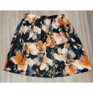 Collective Concepts Bold Floral Women's Career Skirt size small